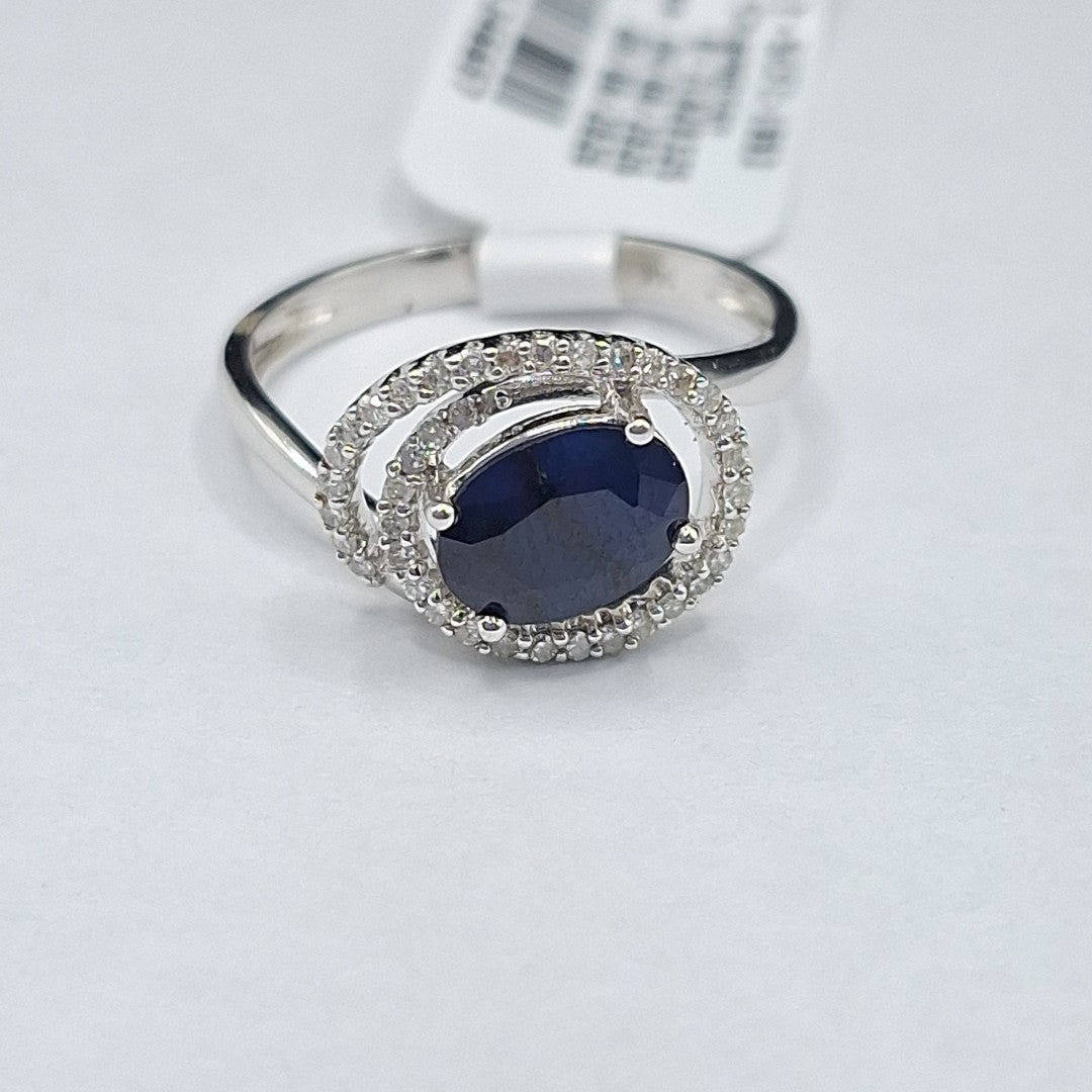 ANILLO ORO, ORO BLANCO 14 K 3.1 GRMS (SEMINUEVO)