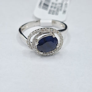 ANILLO ORO, ORO BLANCO 14 K 3.1 GRMS (SEMINUEVO)