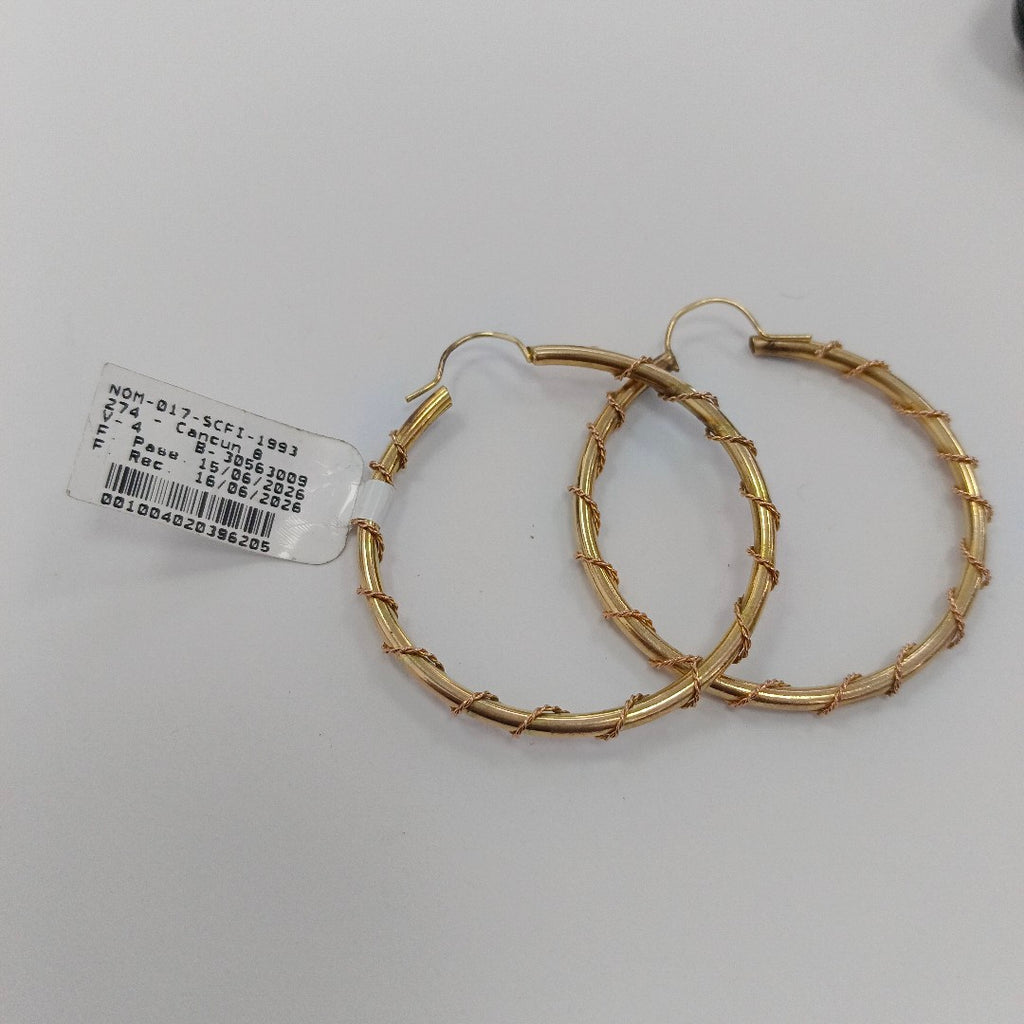 ARRACADAS PAR ORO 10 K 6.4 GRMS (SEMINUEVO)