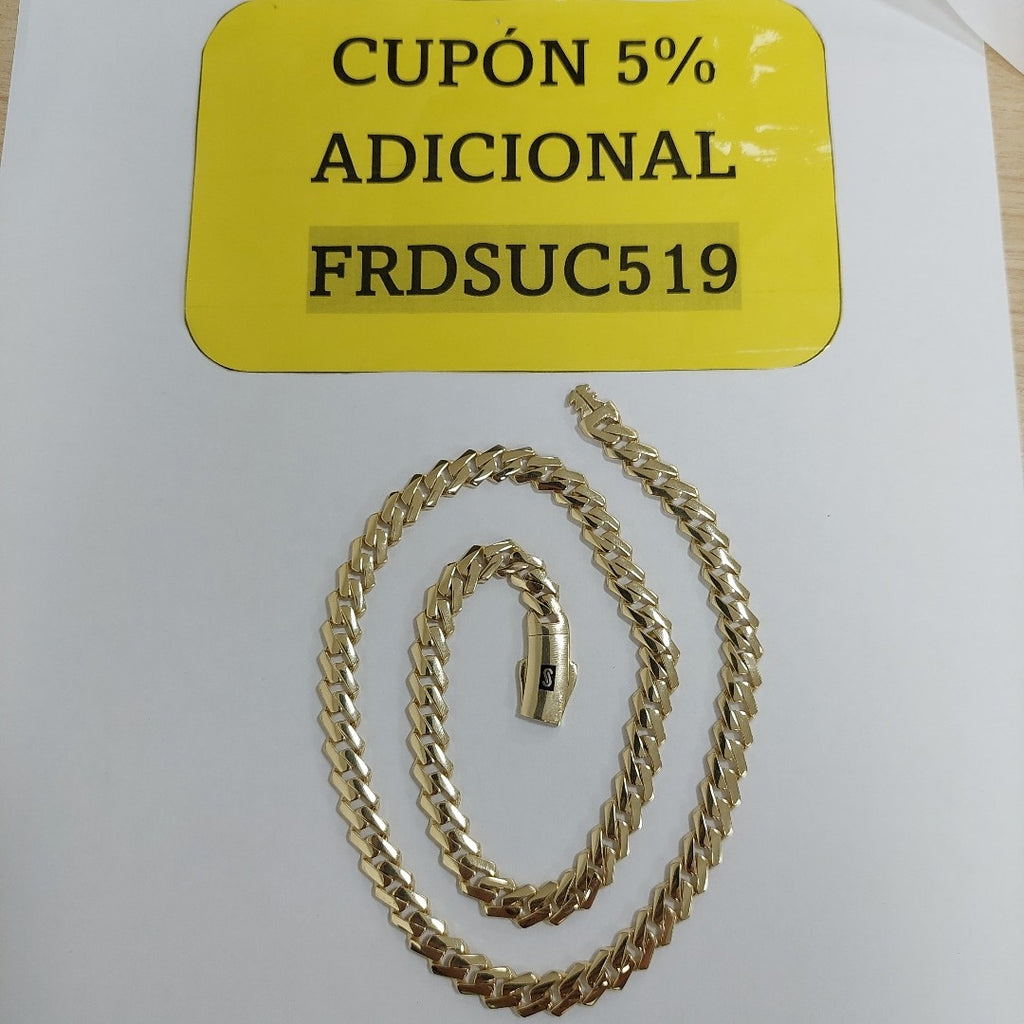 CADENA MONACO ORO 14K 24.8 (NUEVO)