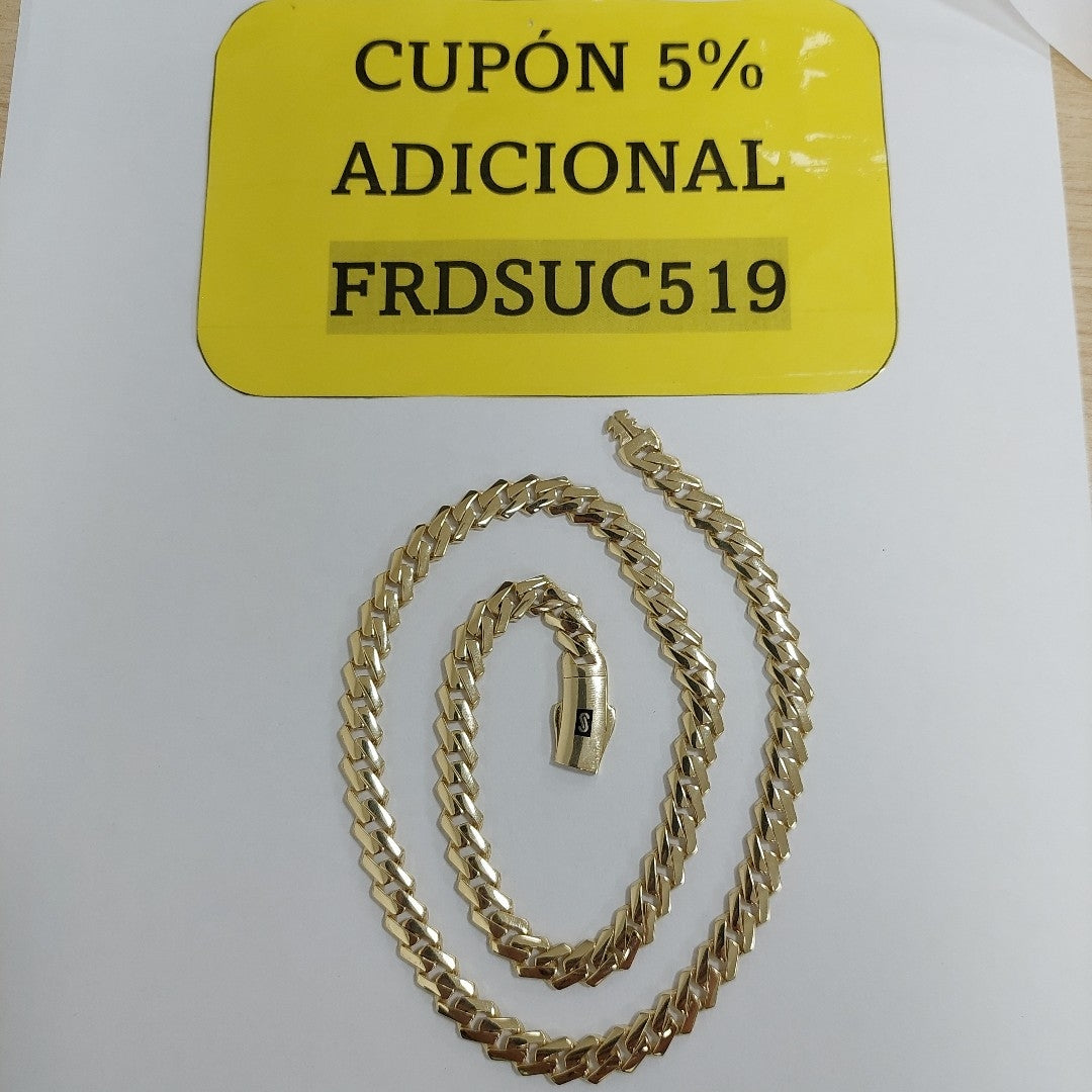 CADENA MONACO ORO 14K 24.8 (NUEVO)