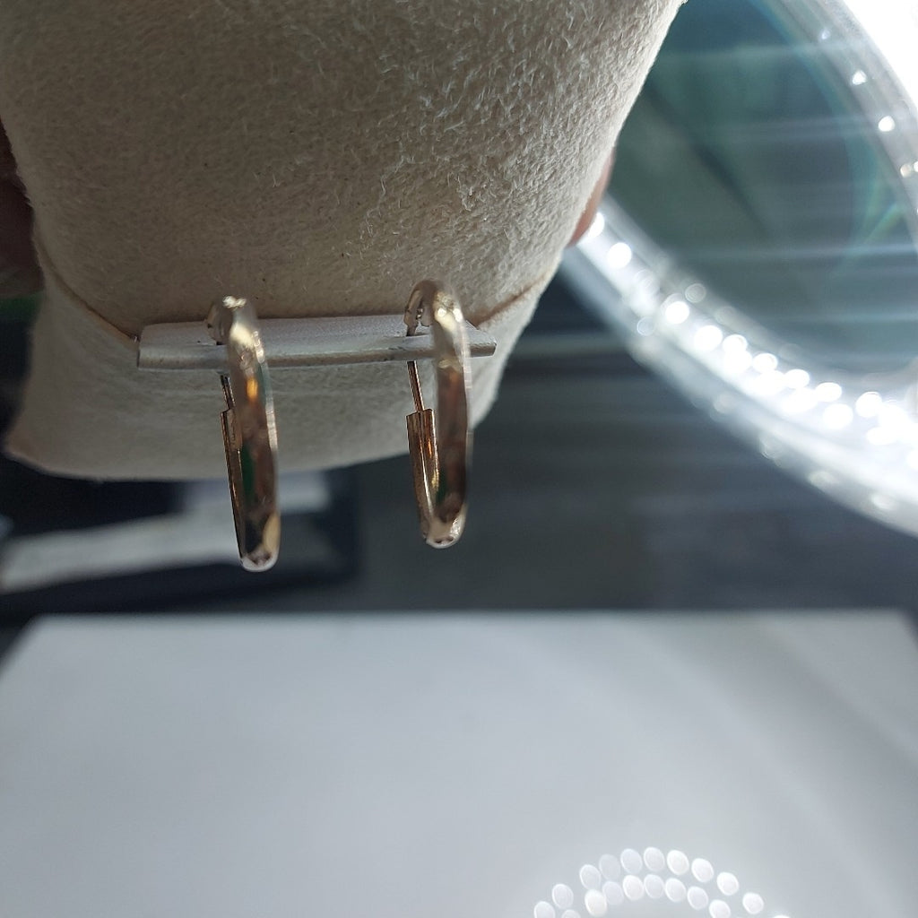 PAR ARRACADAS FACETADA PLATA .925 2.1 GR (NUEVO)