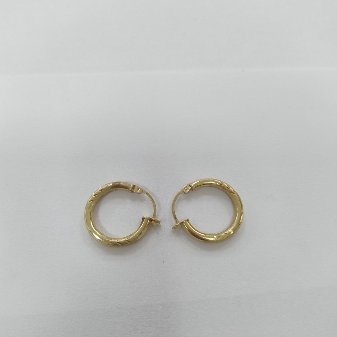 ARRACADAS PAR ORO 14 K 2,00 GRMS (SEMINUEVO)
