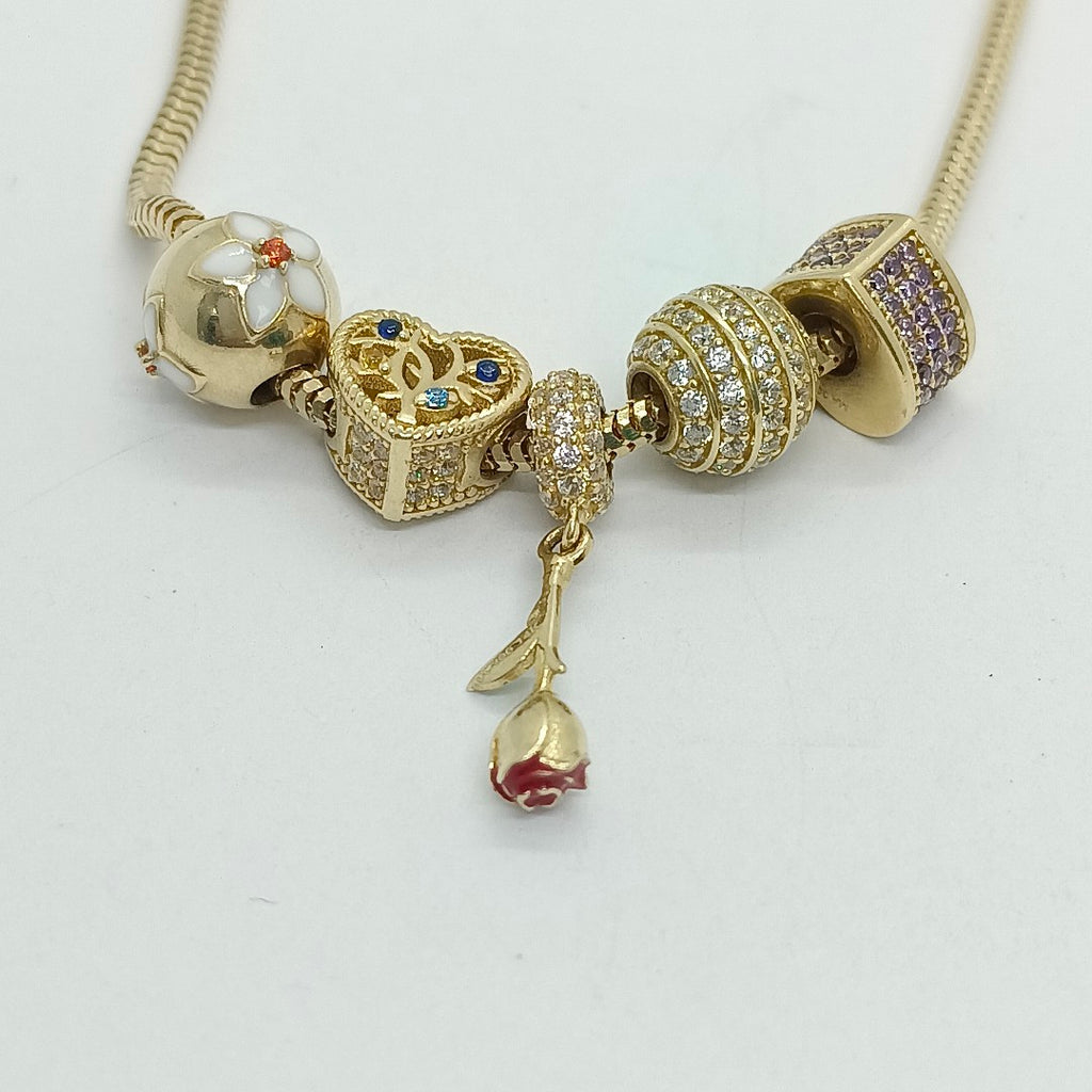 PULSERA CHARM ORO 14K 10.8 (NUEVO)