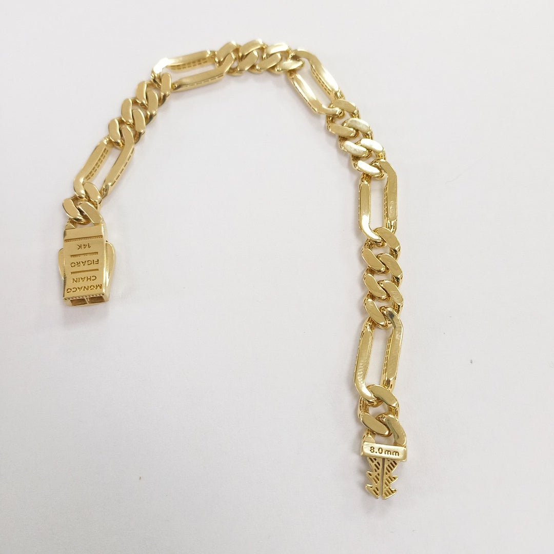 PULSERA MONACO ORO 14K 9.1 (NUEVO)