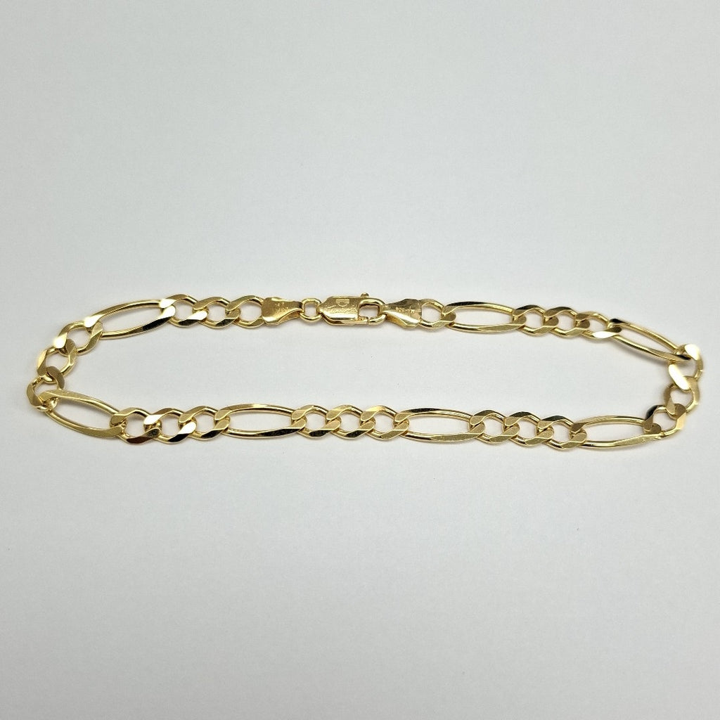 PULSERAS CABALLERO CARTIER 3 1 AMARILLA ORO 14K 7.3 (NUEVO)