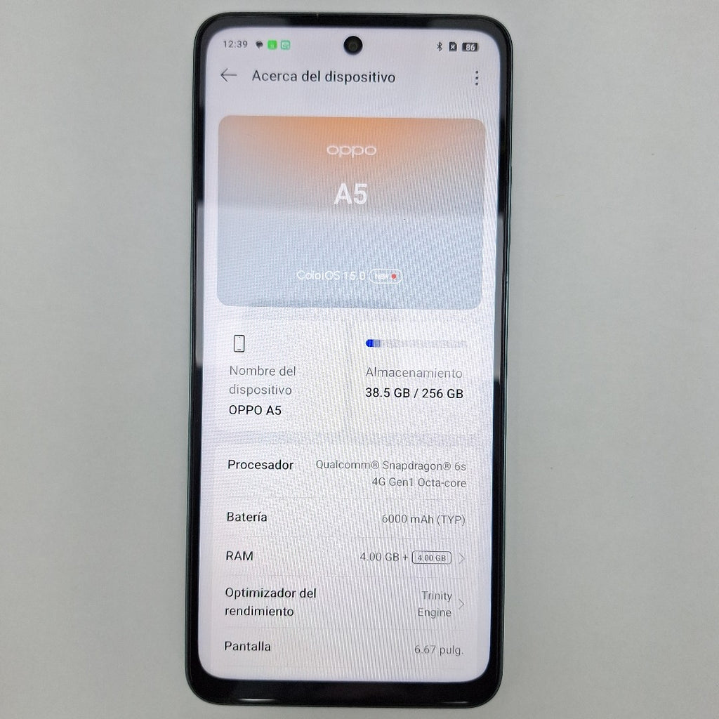CELULAR OPPO A5 CPH2727 (2025) 256 GB 4 GB RAM (SEMINUEVO)