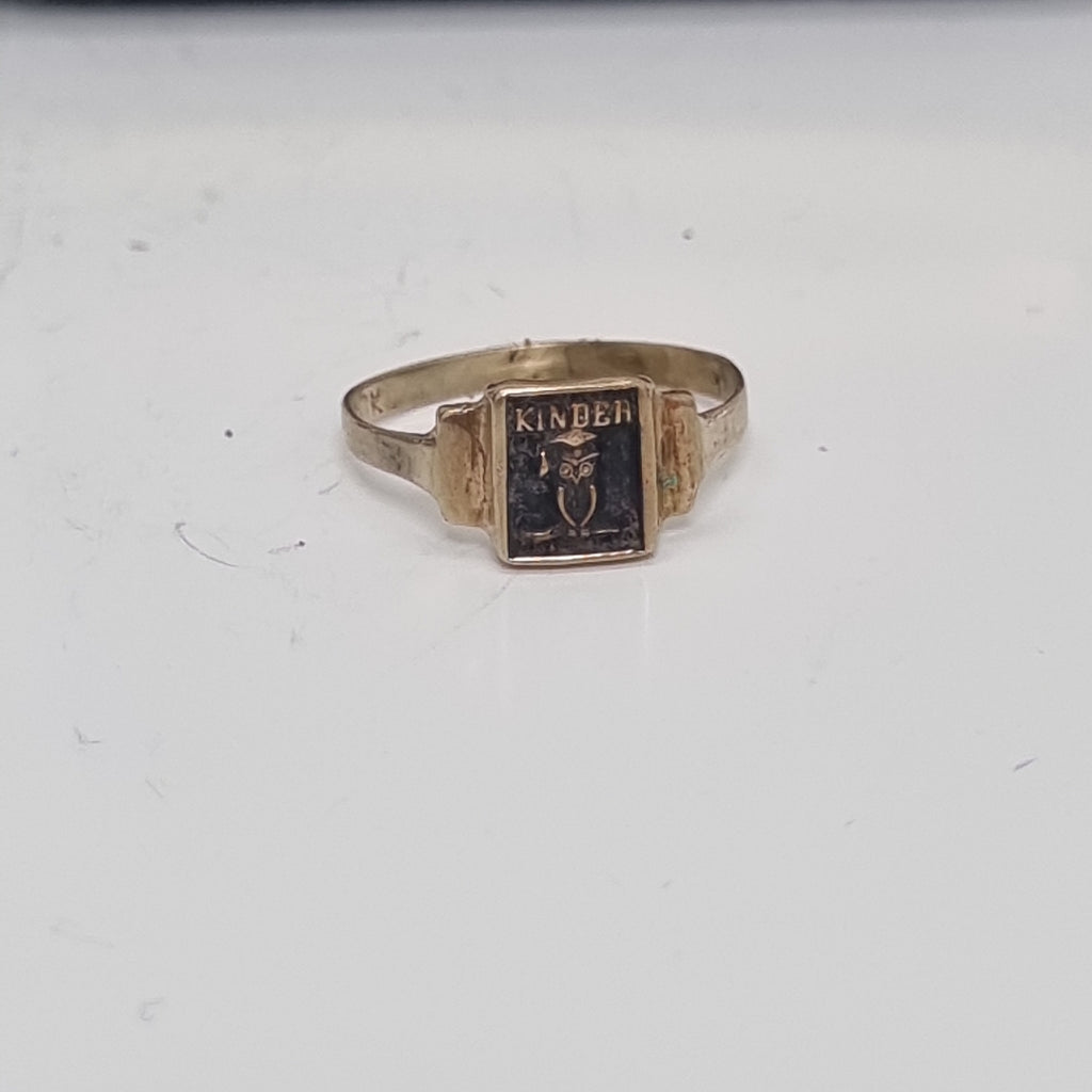 ANILLO DE GRADUACIÓN ORO 10 K 0.9 GRMS (SEMINUEVO)