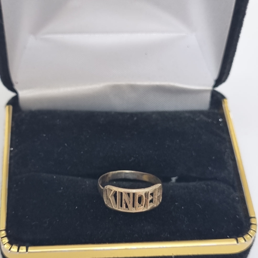 ANILLO DE GRADUACIÓN ORO 8 K 0.9 GRMS (SEMINUEVO)