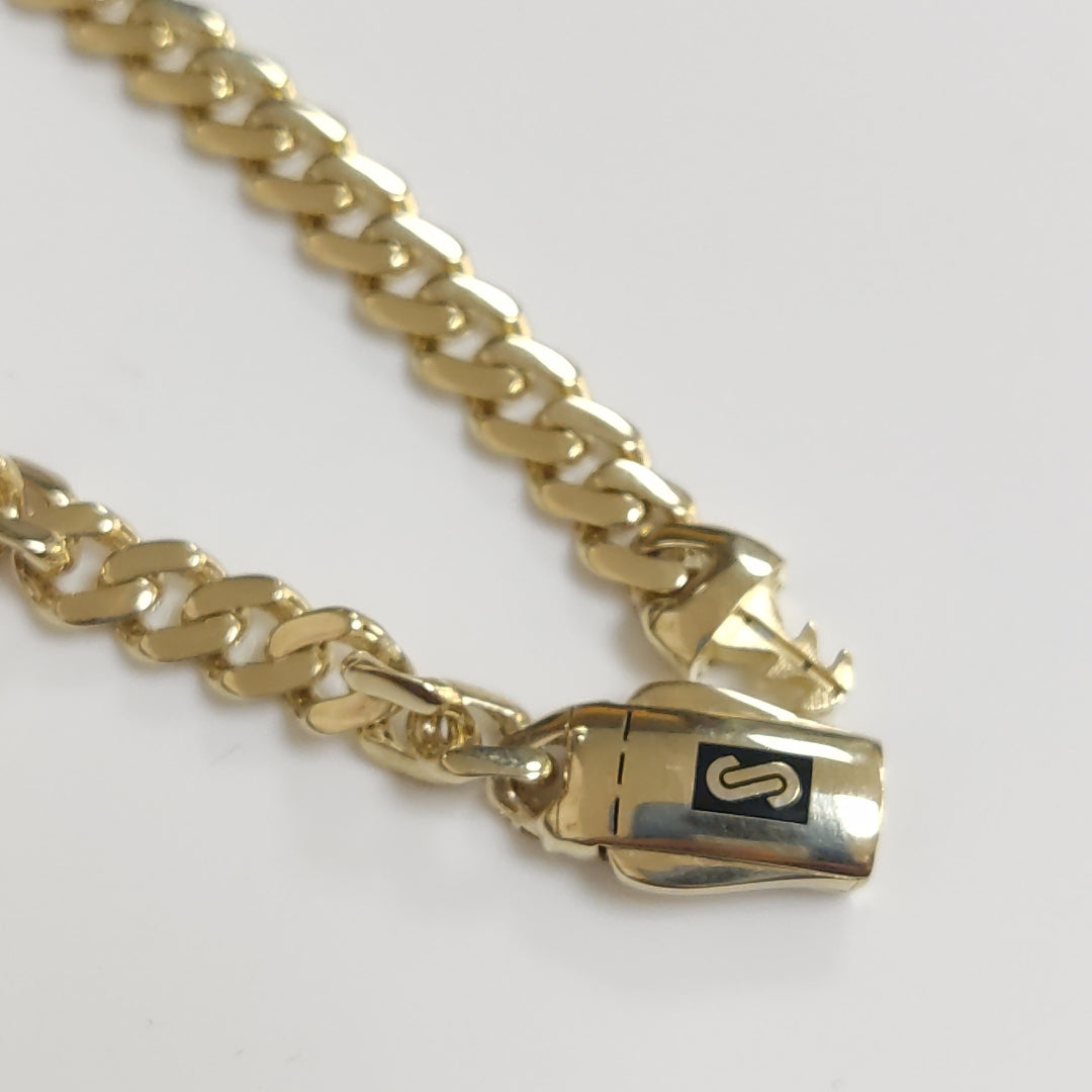 PULSERA CABALLERO MONACO ORO 14K 5.8 (NUEVO)