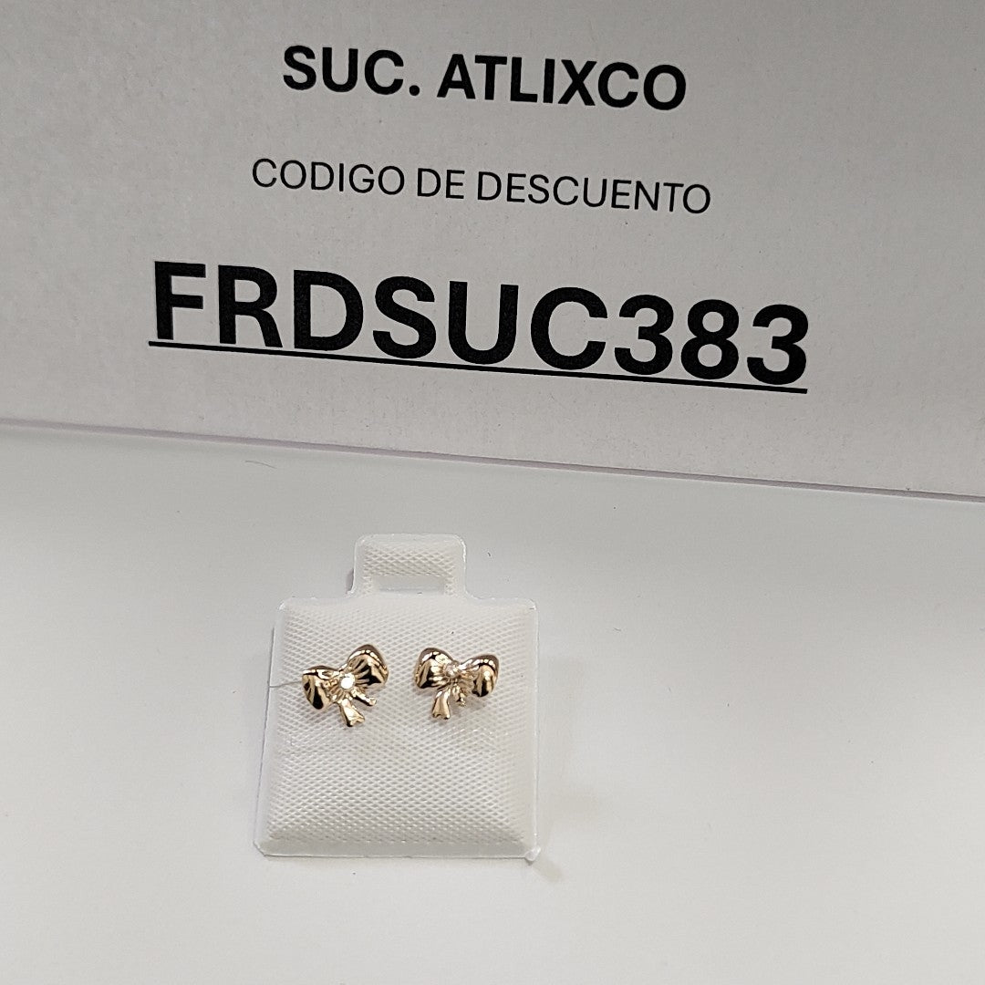 BROQUELES BROQUEL FIG MOÑO C CIRCONIA 14K 0.2441 GR (NUEVO)