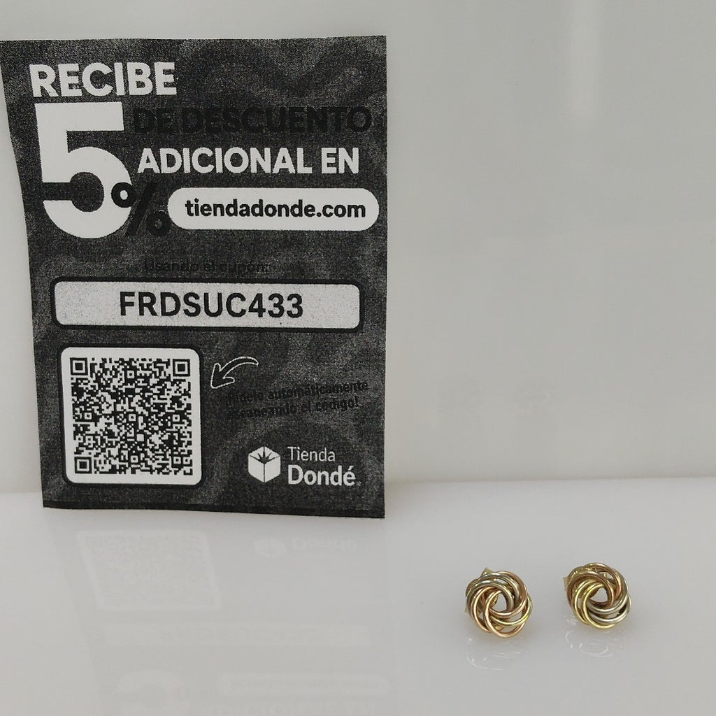 BROQUELES PAR ORO COMBINADO 10 K 2,20 GRMS (SEMINUEVO)