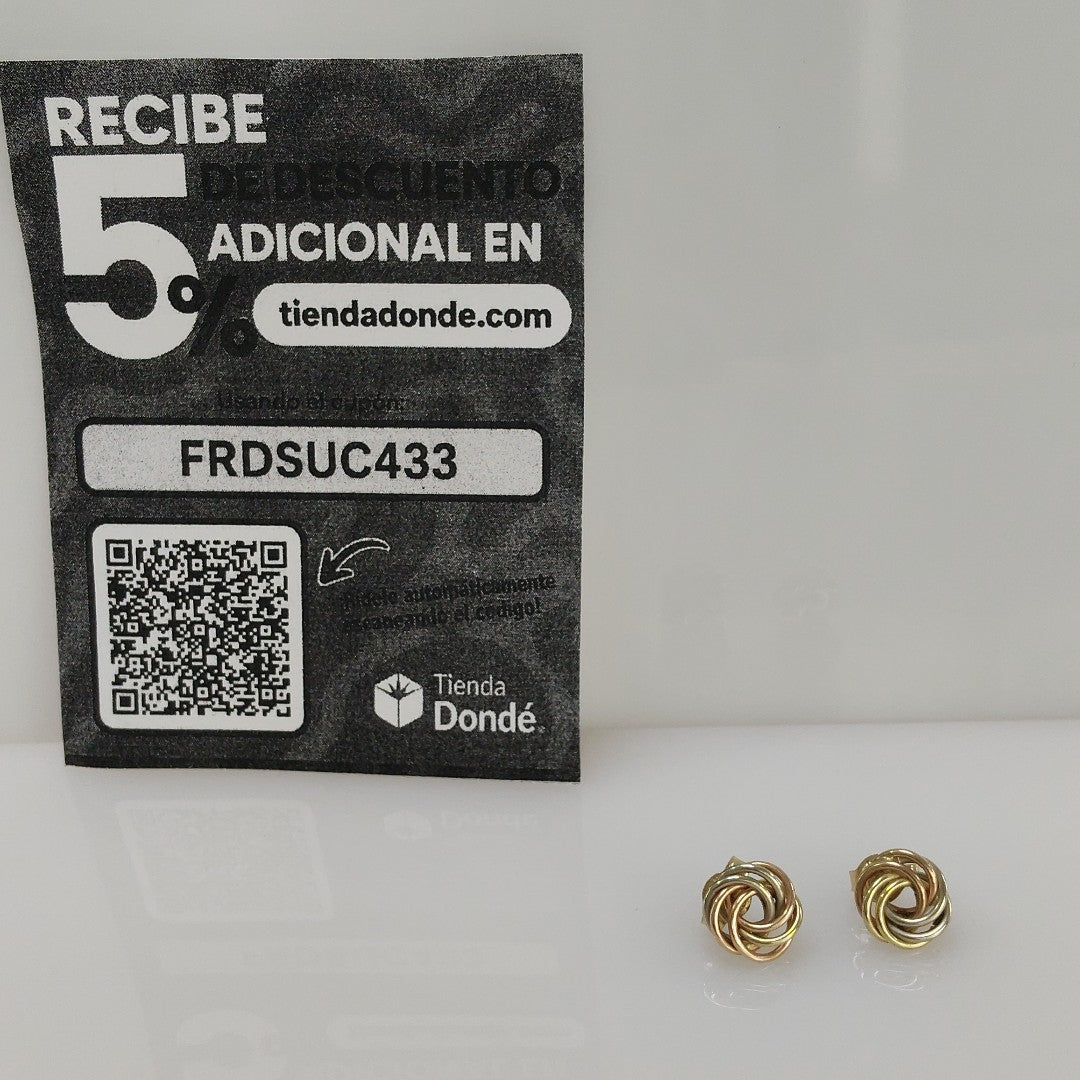 BROQUELES PAR ORO COMBINADO 10 K 2,20 GRMS (SEMINUEVO)