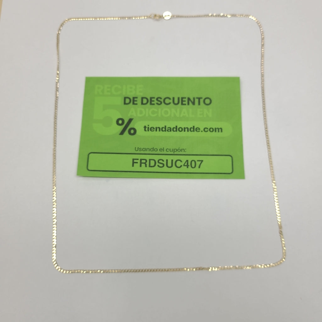 CADENAS BARBADA AMARILLA ORO 14K 2.2 (NUEVO)