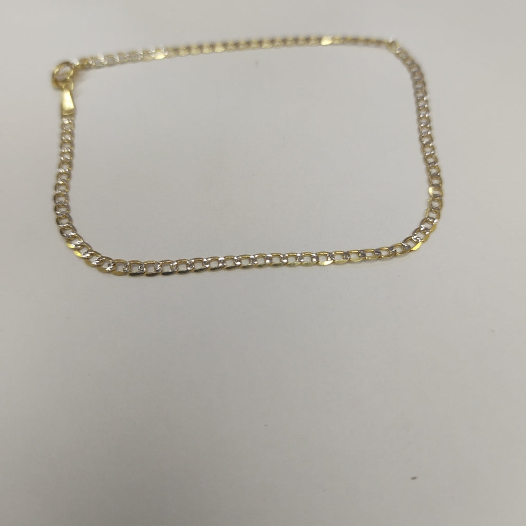 PULSERAS CABALLERO BARBADA AMARILLA ORO 14K 1.7 (NUEVO)