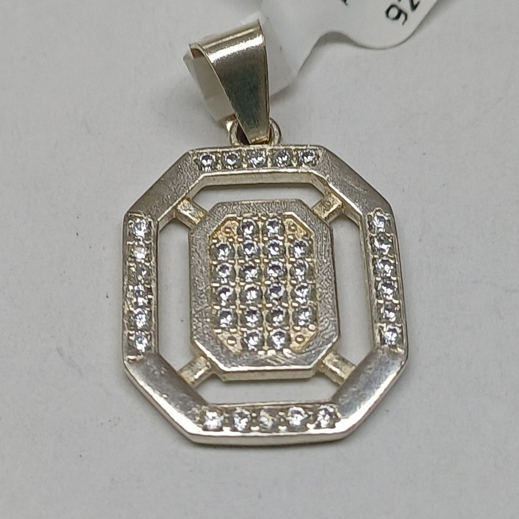 DIJE C/CIRCONIAS PLATA .925 3.4 GR (NUEVO)