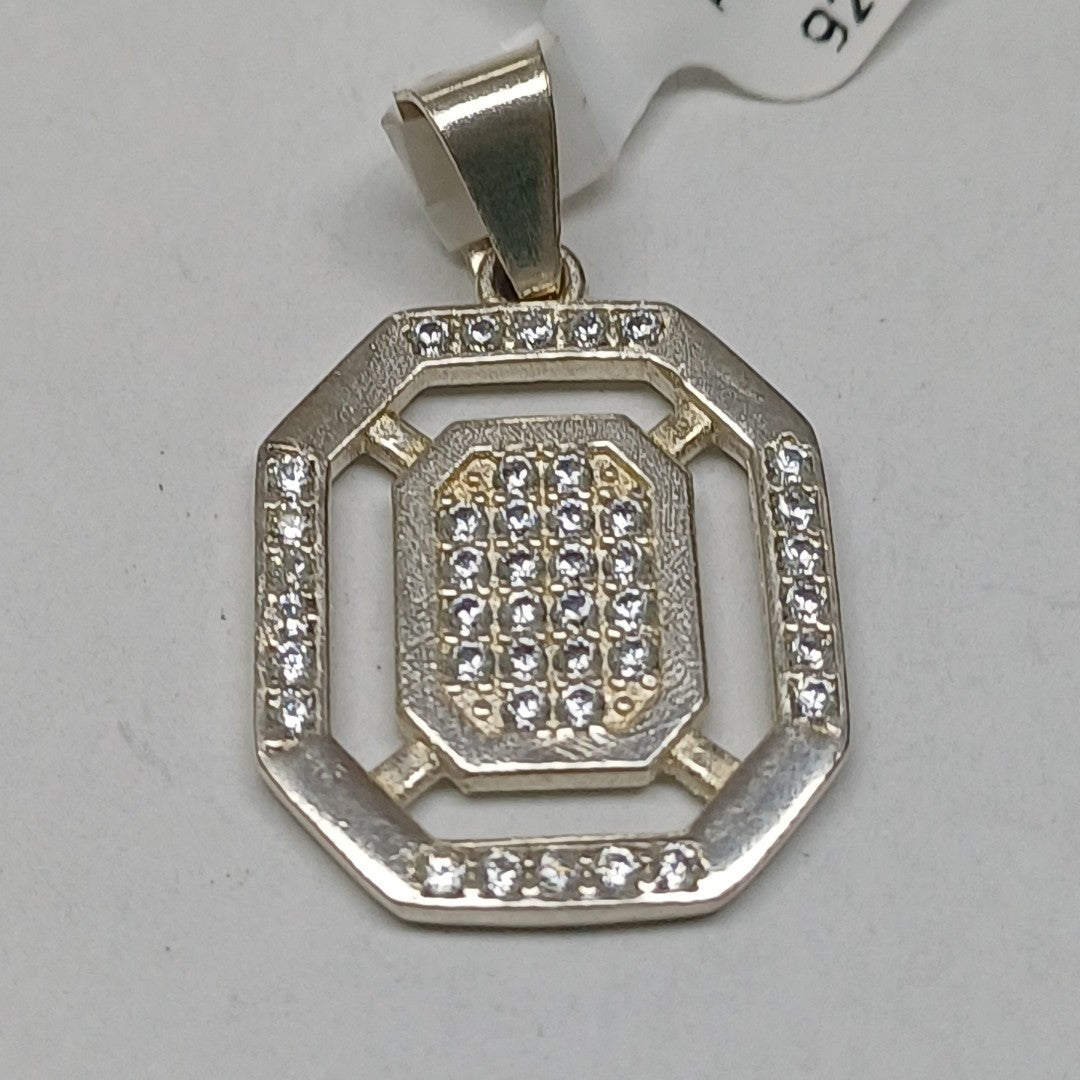 DIJE C/CIRCONIAS PLATA .925 3.4 GR (NUEVO)