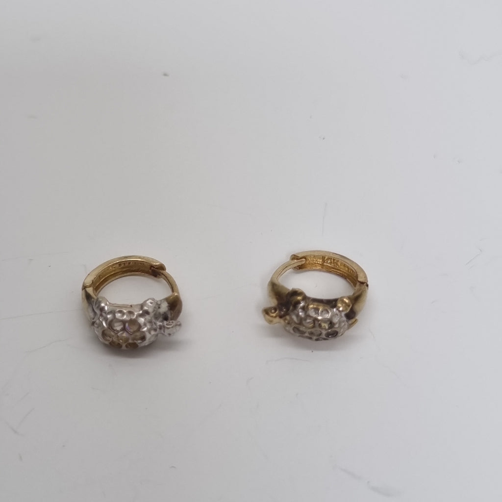ARRACADAS PAR ORO 14 K 2.2 GRMS (SEMINUEVO)