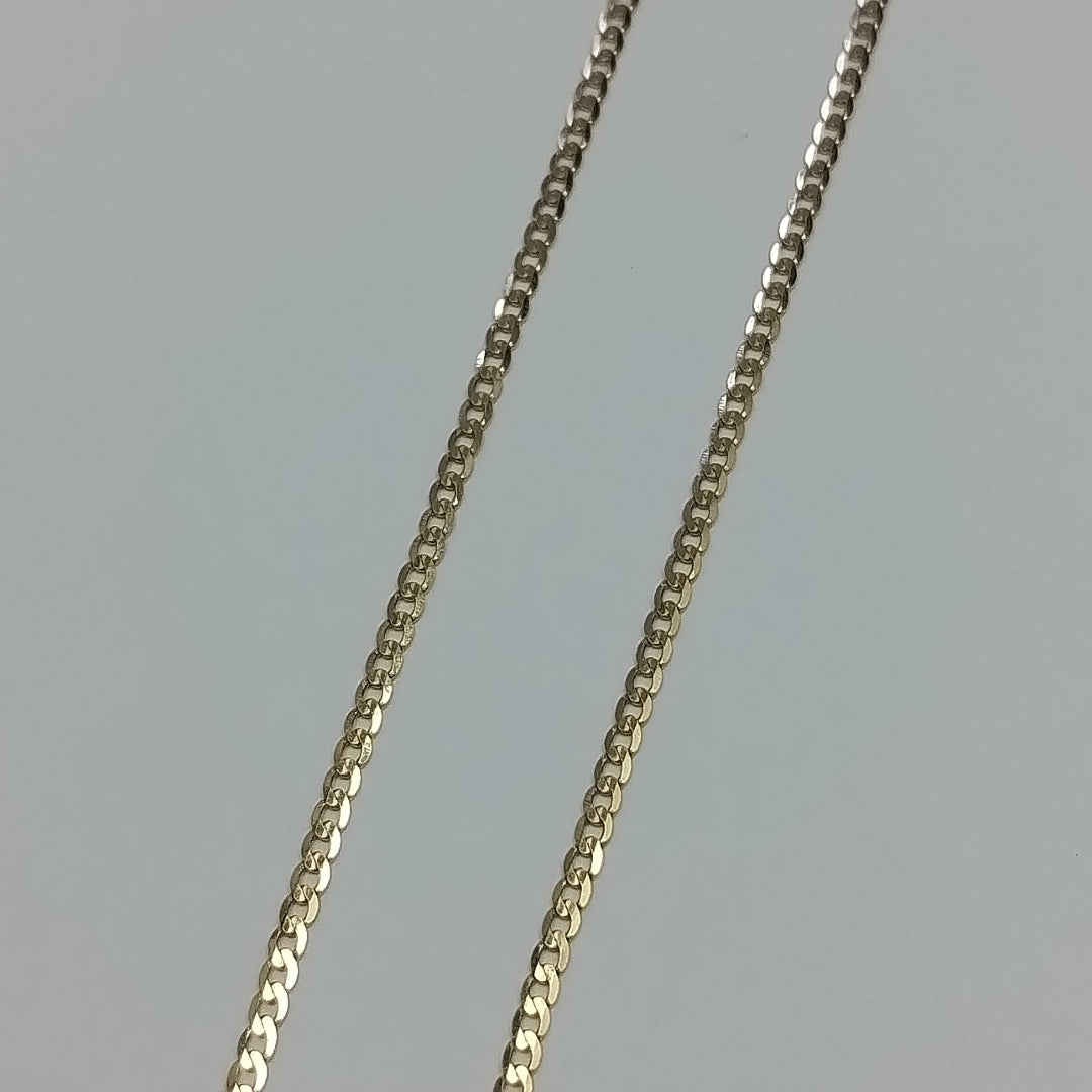 CADENAS BARBADA AMARILLA ORO 14K 2.2 (NUEVO)