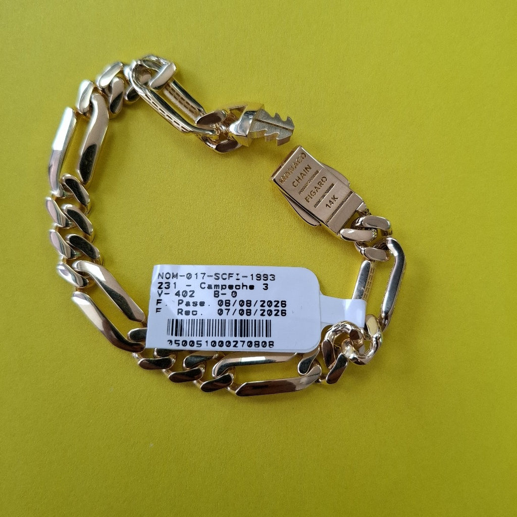PULSERA MONACO ORO 14K 9.3 (NUEVO)