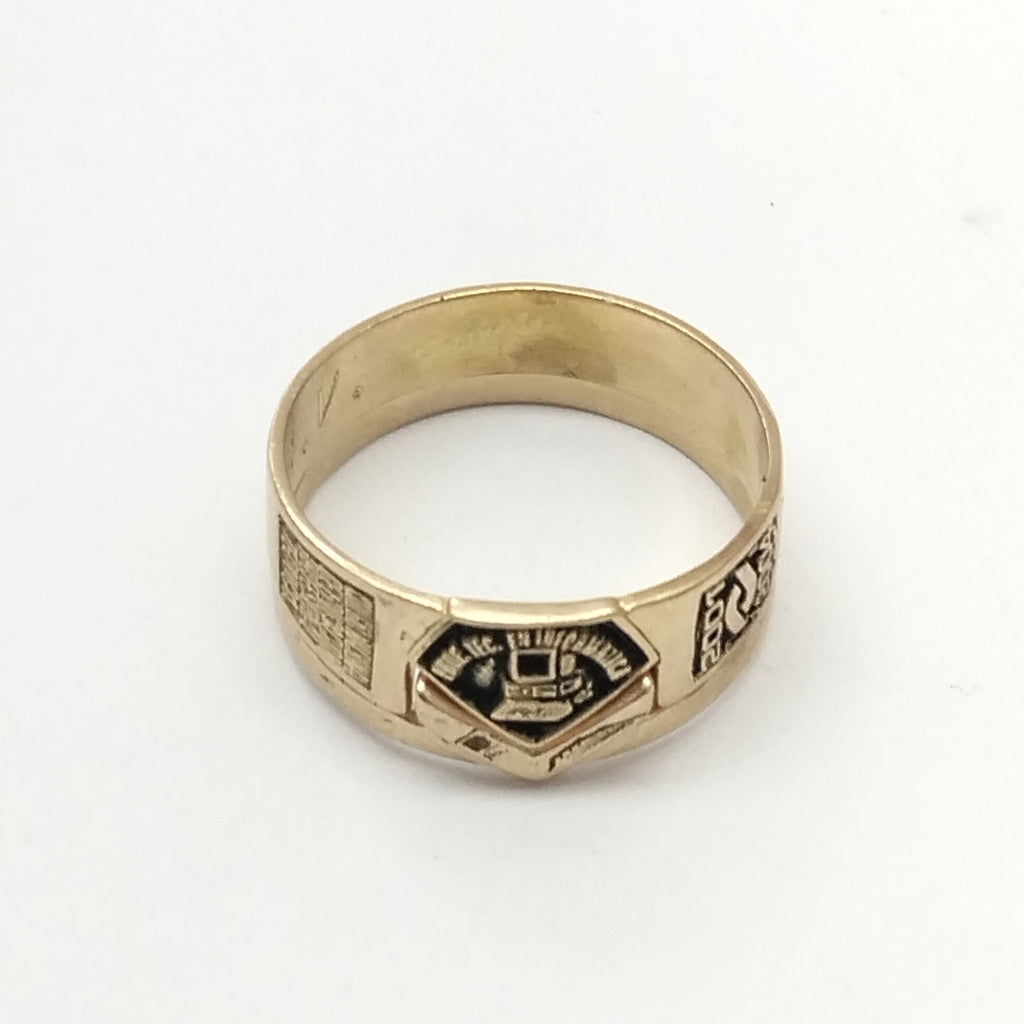 ANILLO DE GRADUACIÓN ORO 14 K 4,00 GRMS (SEMINUEVO)