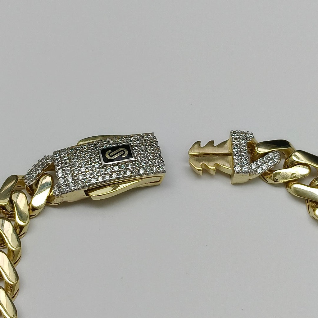 PULSERA MONACO ORO 10K 9.3 (NUEVO)