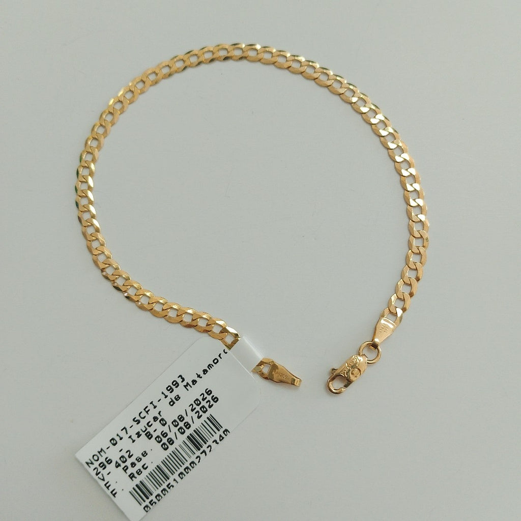 PULSERAS DAMA BARBADA AMARILLA ORO 14K 2.4 (NUEVO)