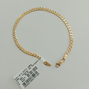 PULSERAS DAMA BARBADA AMARILLA ORO 14K 2.4 (NUEVO)
