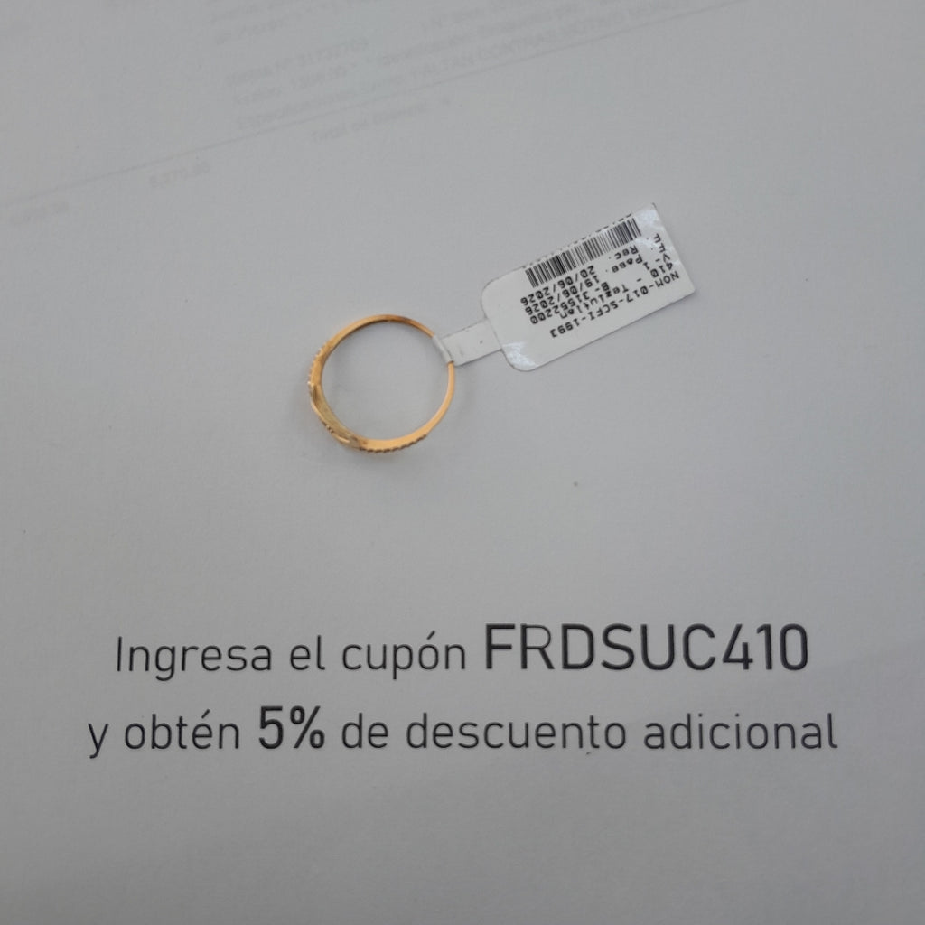 ANILLITO ORO 14 K 1.2 GRMS (SEMINUEVO)