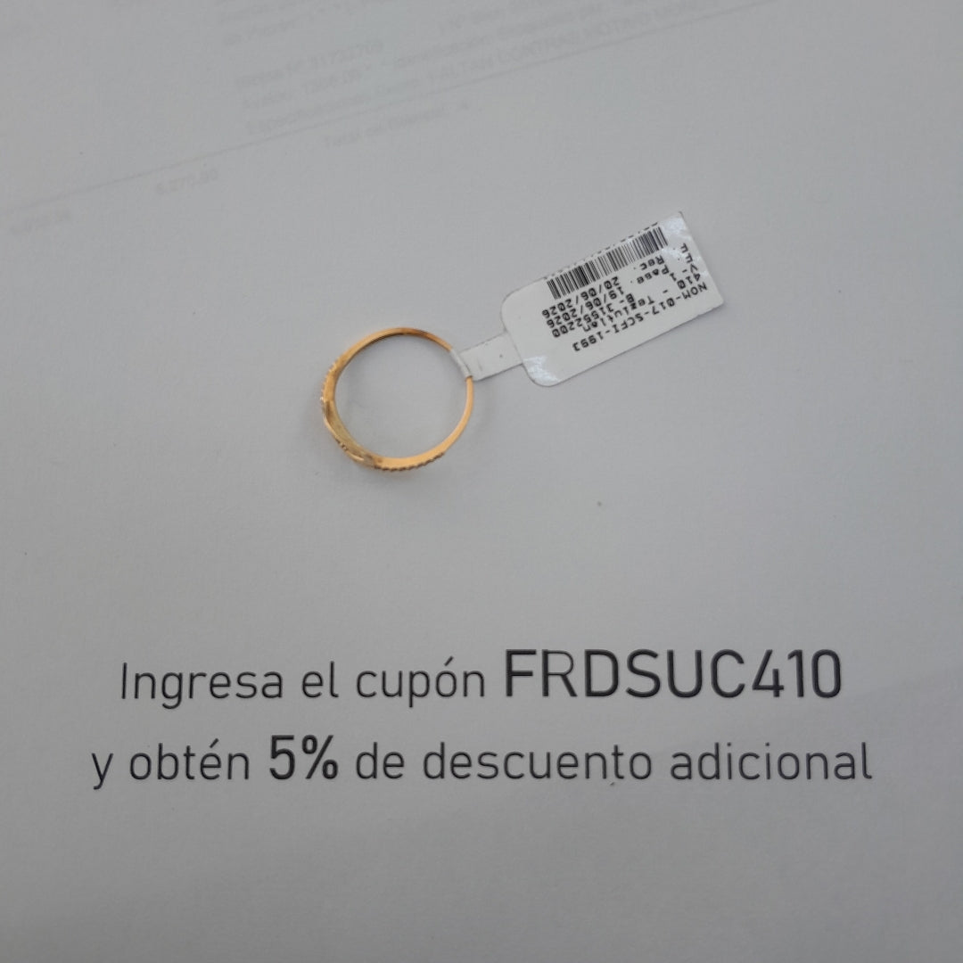 ANILLITO ORO 14 K 1.2 GRMS (SEMINUEVO)