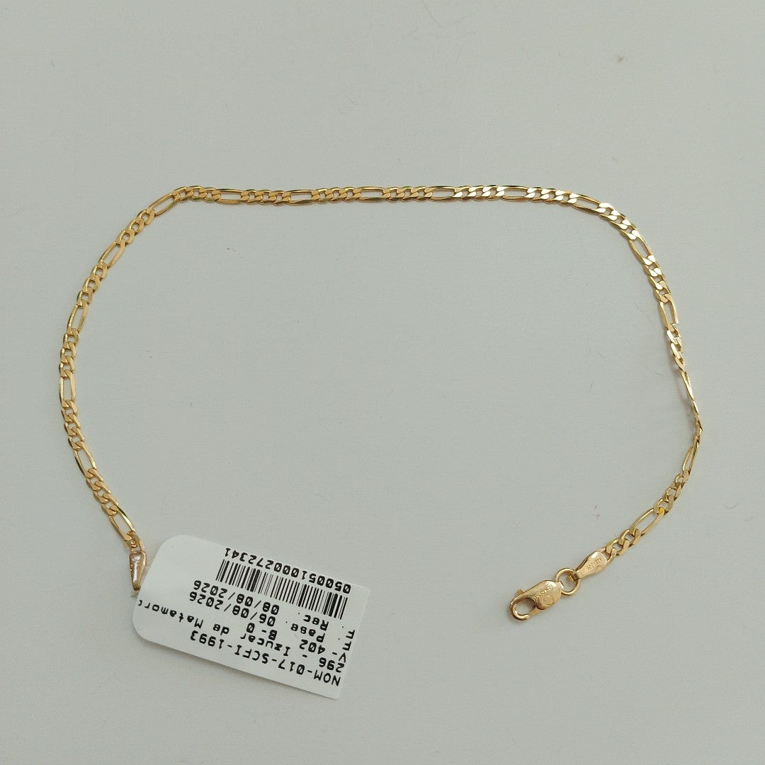 PULSERAS CABALLERO CARTIER 3 1 AMARILLA ORO 14K 2.2 (NUEVO)