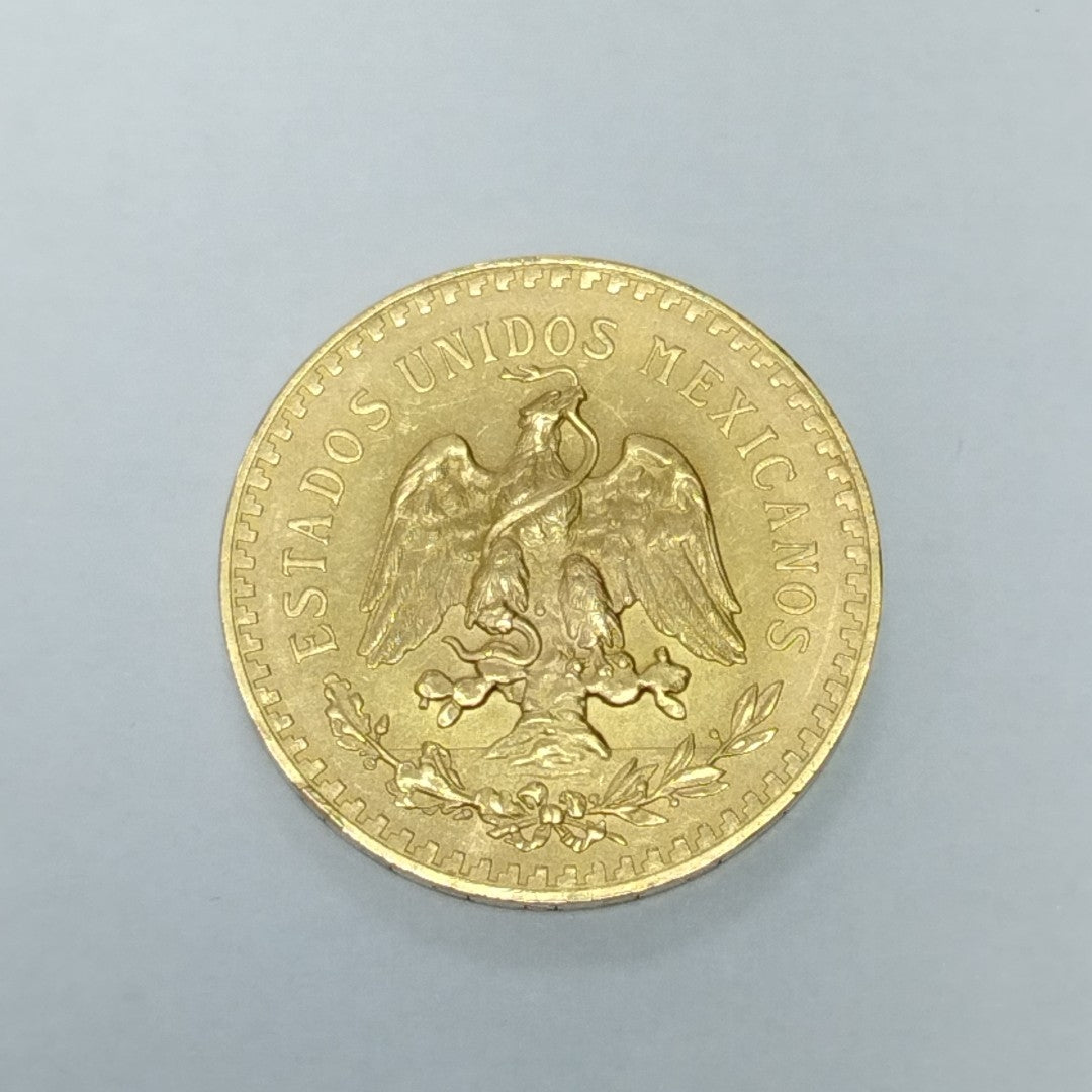 K1 41.6 GRMS 21 K IDENTIFICACIÓN MONEDA NOMINATIVA MONEDAS PESOS 50 PESOS, (SEMINUEVO)