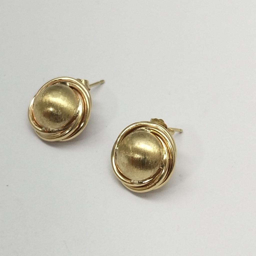 BROQUELES PAR ORO 14 K 2,90 GRMS (SEMINUEVO)