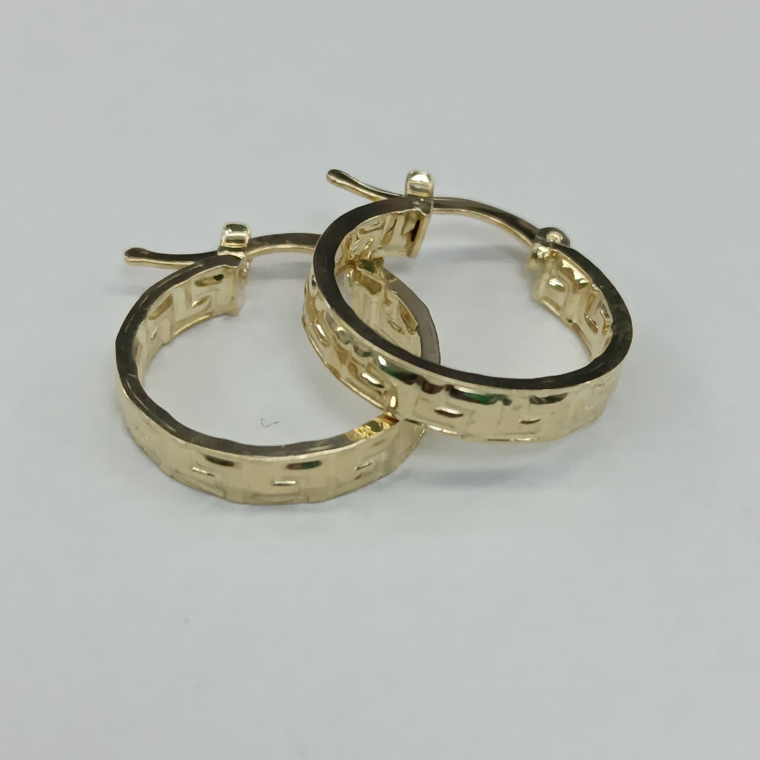 ARETES ARRACADAS FIG GRECAS 14K 1.8 GR (NUEVO)