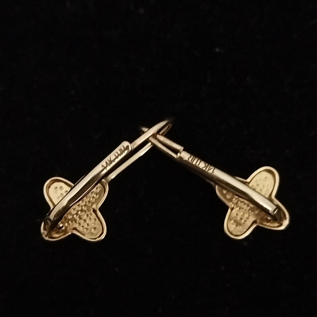 ARETES PAR ORO 14 K 1.8 GRMS (SEMINUEVO)