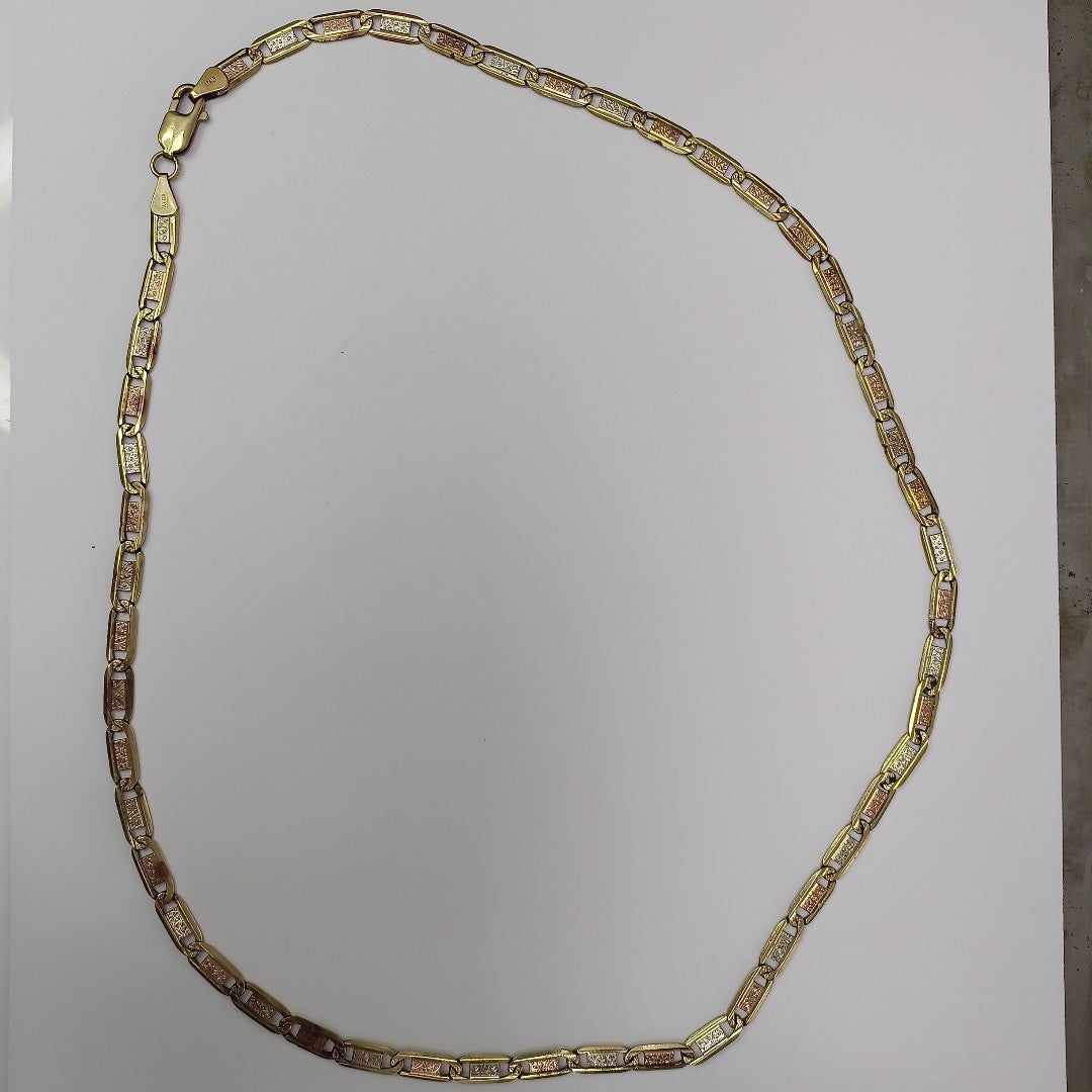 CADENA ORO COMBINADO 10 K 27.2 GRMS (SEMINUEVO)