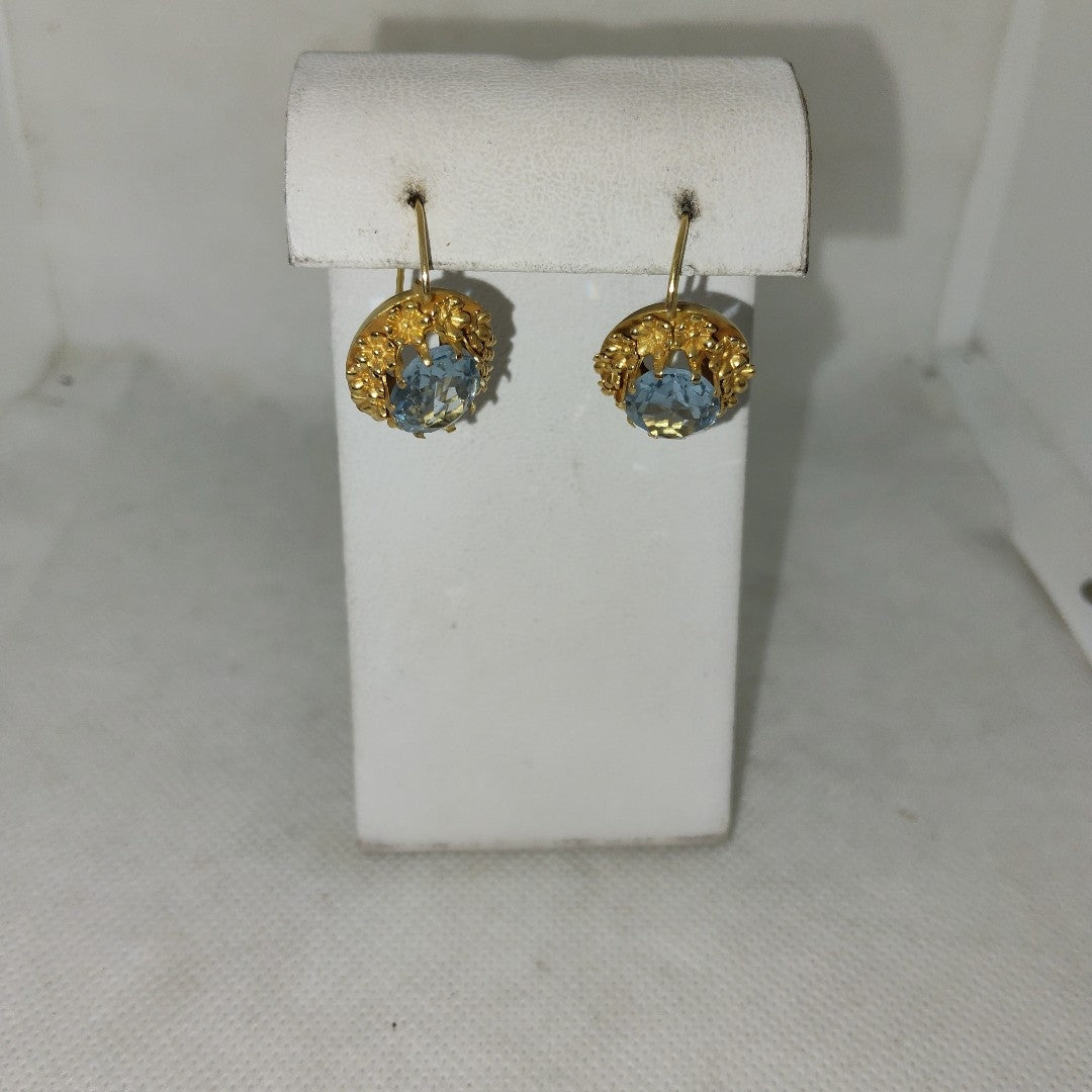 ARETES PAR ORO 14 K 8,20 GRMS (SEMINUEVO)
