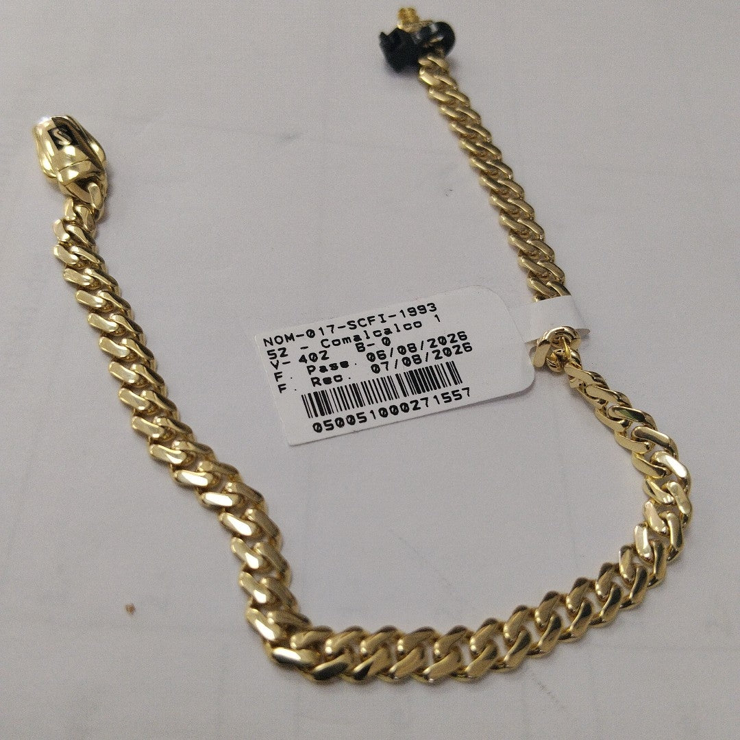 PULSERA CABALLERO MONACO ORO 14K 5.7 (NUEVO)