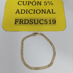 PULSERA CABALLERO MONACO ORO 14K 6 (NUEVO)