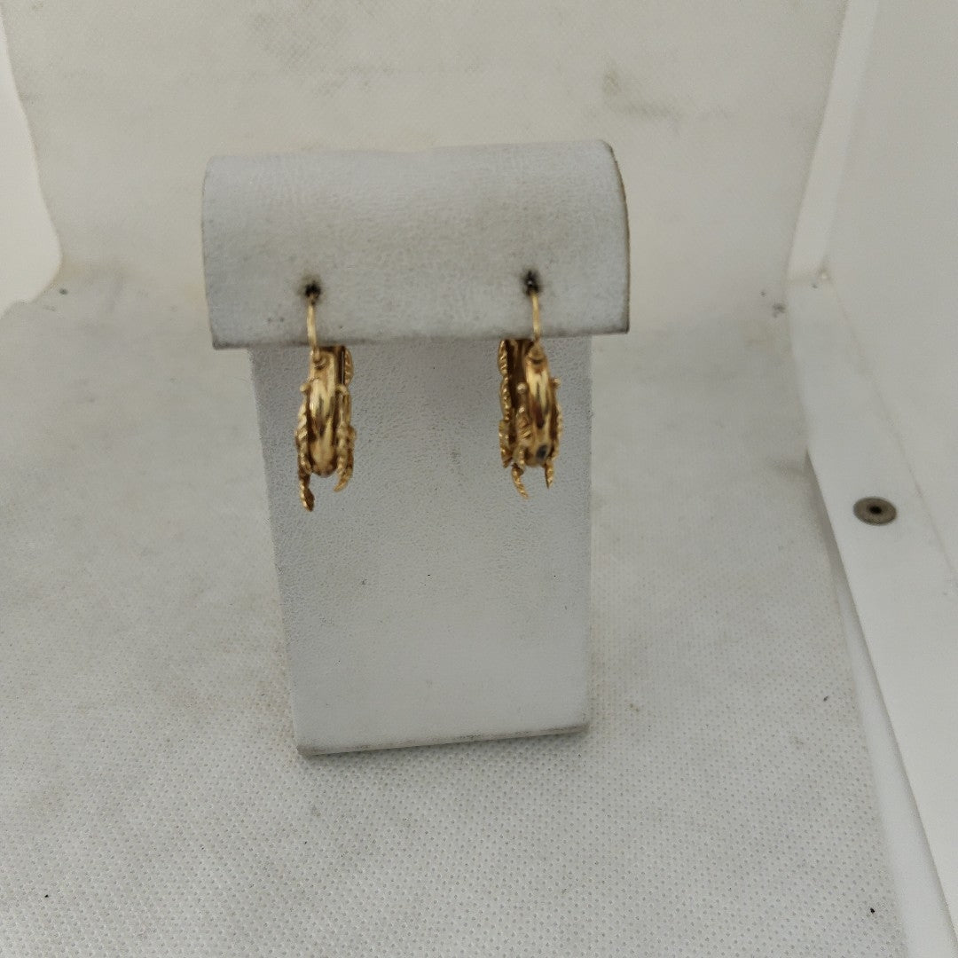 ARRACADAS PAR ORO 14 K 5,40 GRMS (SEMINUEVO)