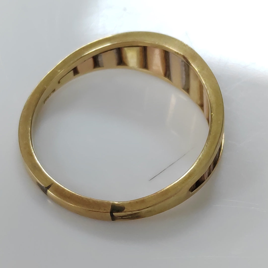 ANILLITO ORO, ORO COMBINADO 14 K 3.4 GRMS (SEMINUEVO)