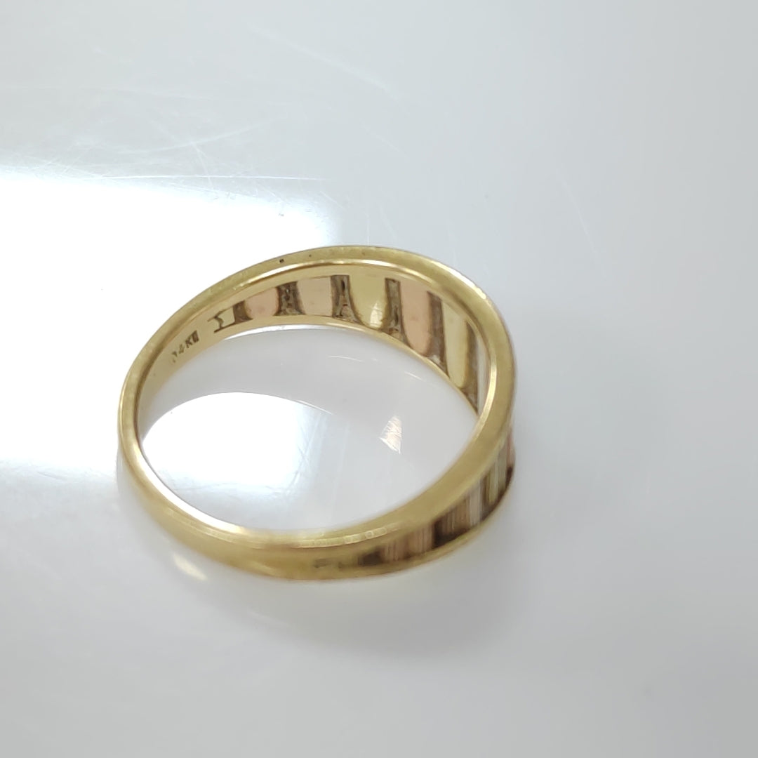 ANILLITO ORO, ORO COMBINADO 14 K 2.8 GRMS (SEMINUEVO)