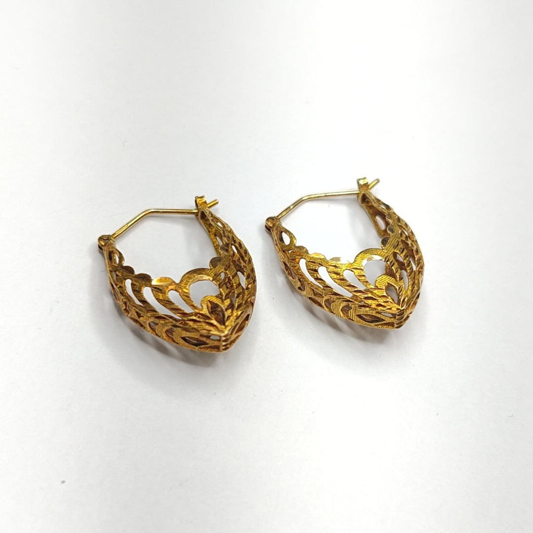 ARRACADAS PAR ORO 14 K 5,00 GRMS (SEMINUEVO)