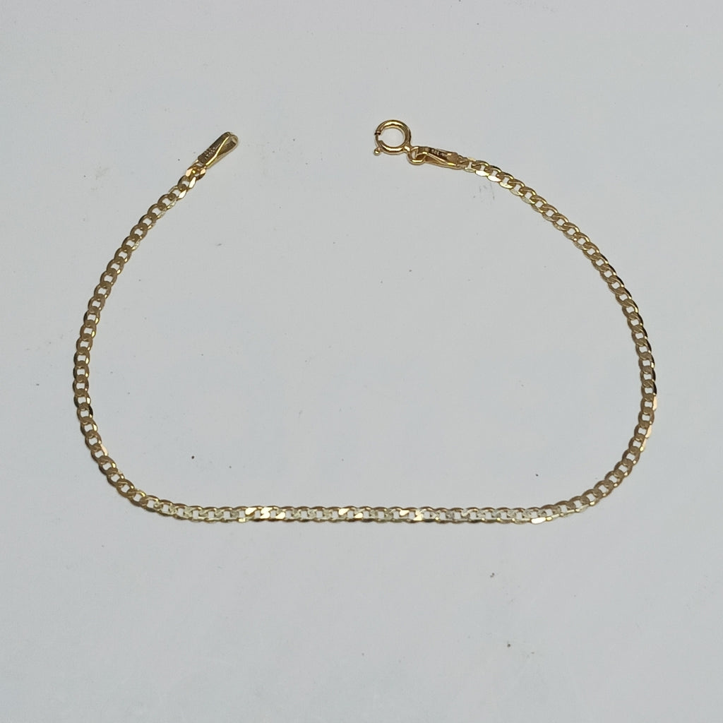 PULSERAS DAMA BARBADA AMARILLA ORO 14K 1.2 (NUEVO)