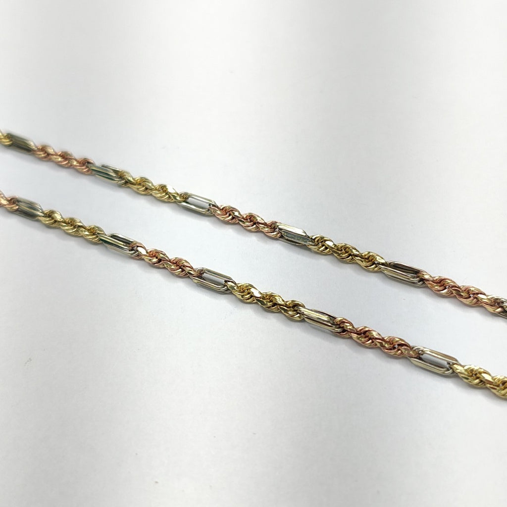 CADENA ORO COMBINADO 14 K 9.7 GRMS (SEMINUEVO)