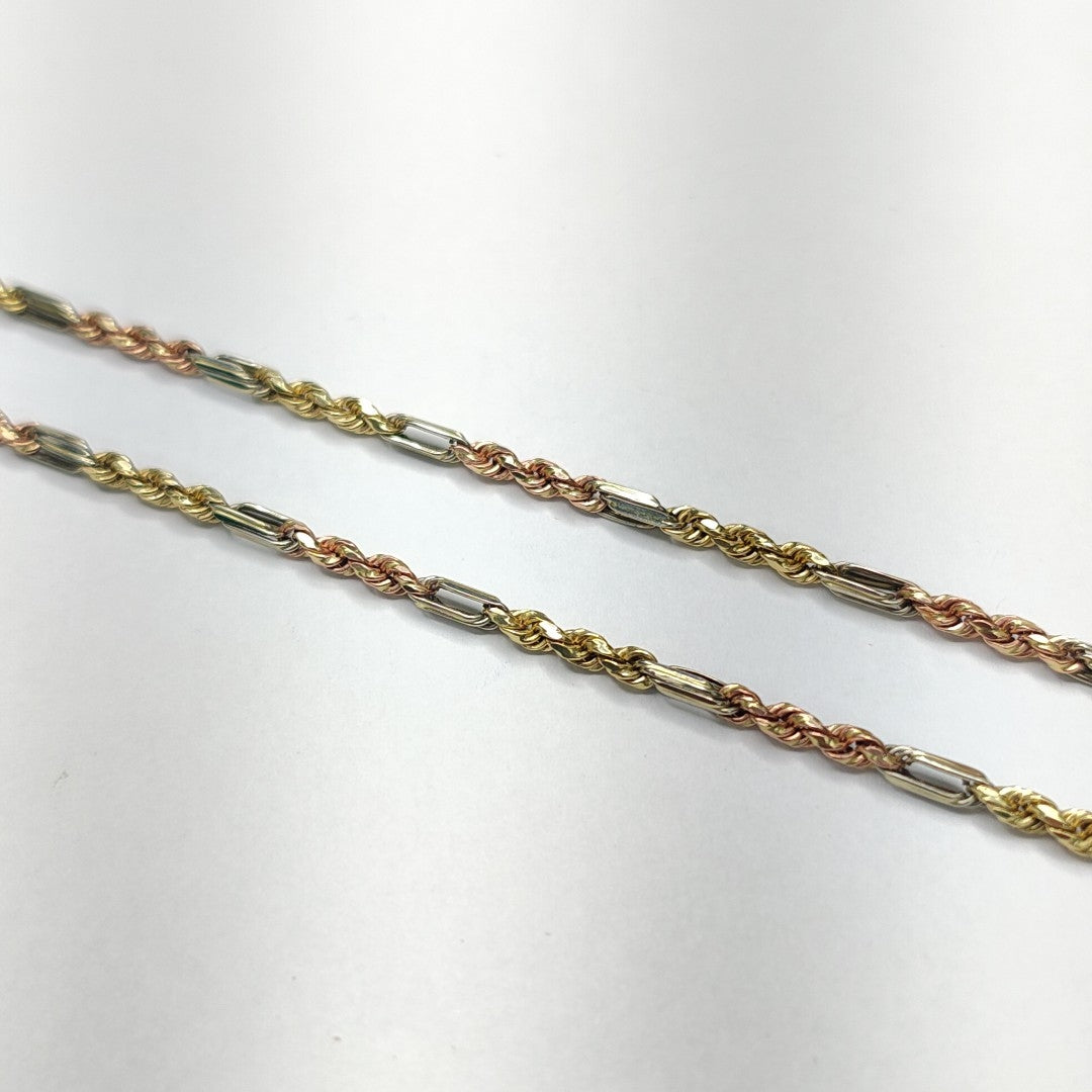 CADENA ORO COMBINADO 14 K 9.7 GRMS (SEMINUEVO)