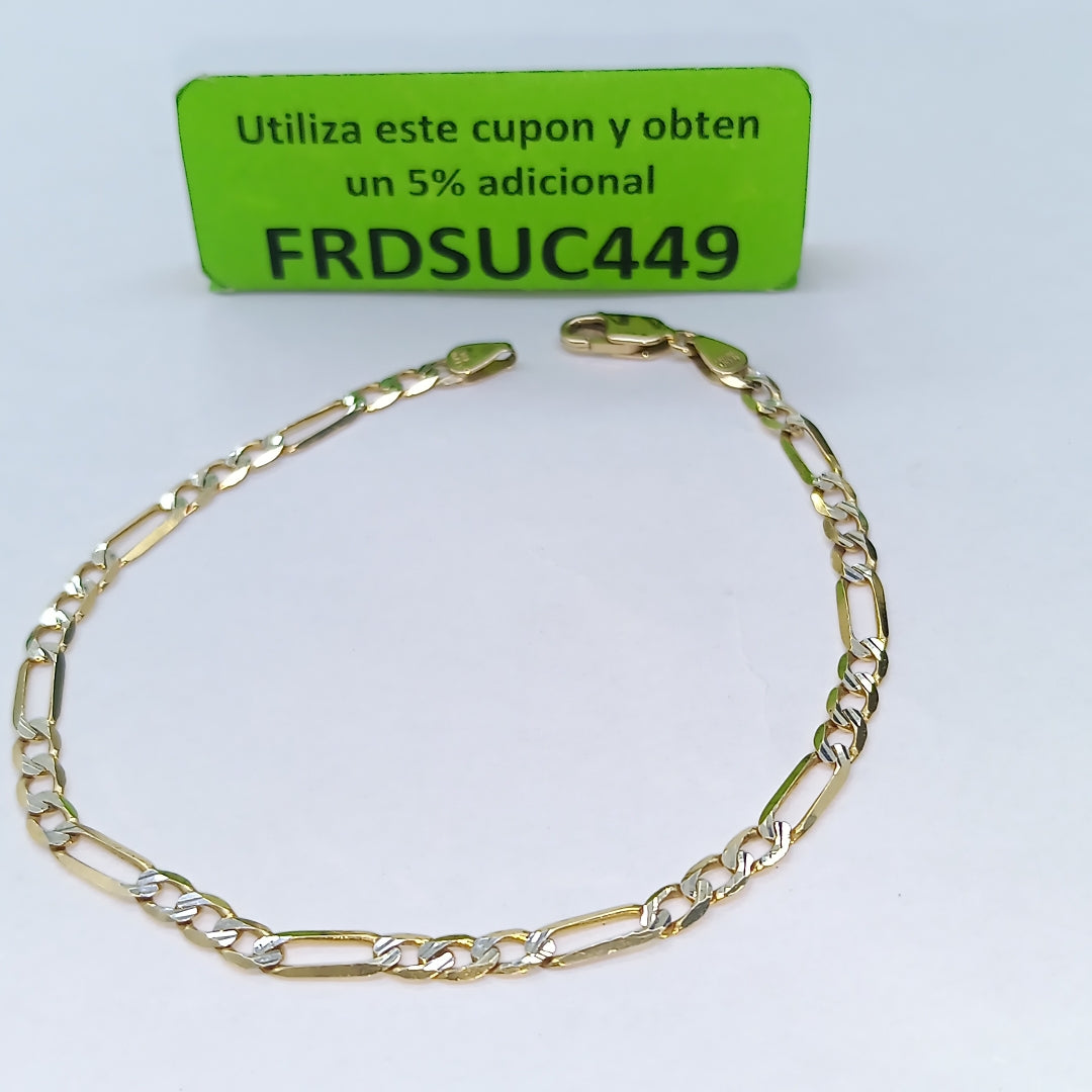 PULSERA ORO, RODIADO 14 K 4.1 GRMS (SEMINUEVO)
