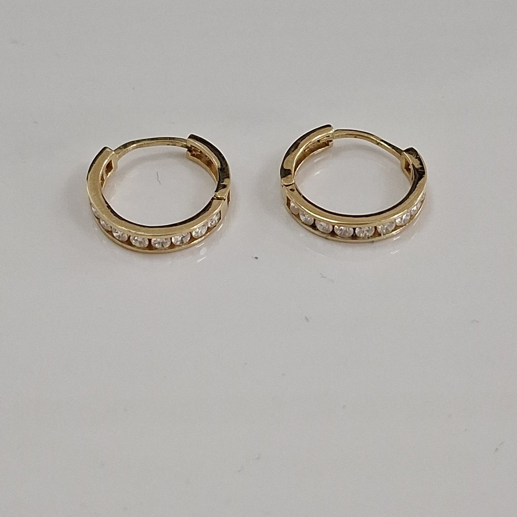 ARRACADAS PAR ORO 10 K 2 GRMS (SEMINUEVO)