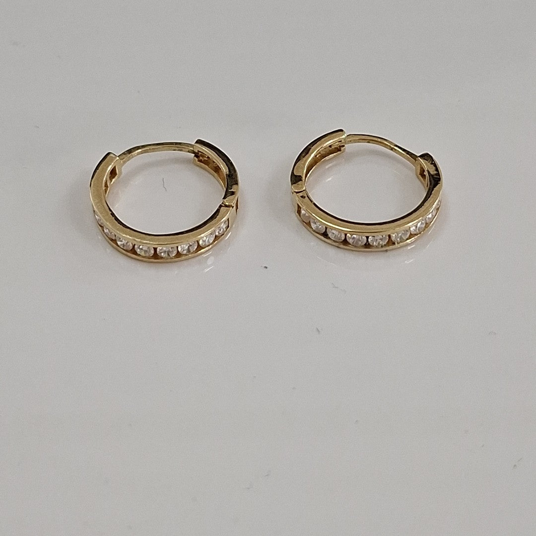 ARRACADAS PAR ORO 10 K 2 GRMS (SEMINUEVO)