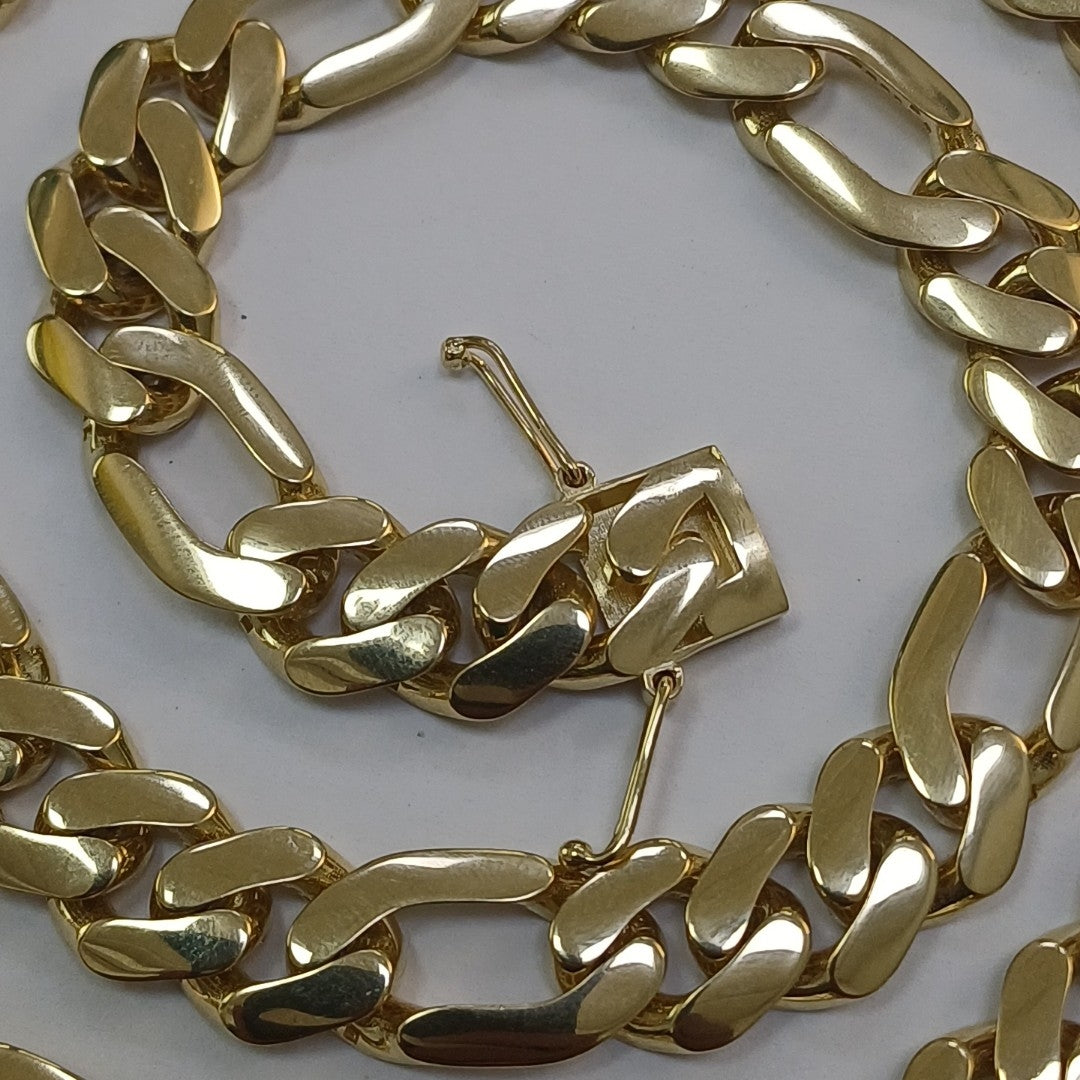 CADENAS CARTIER 3 1 AMARILLA ORO 10K 37.3 (NUEVO)